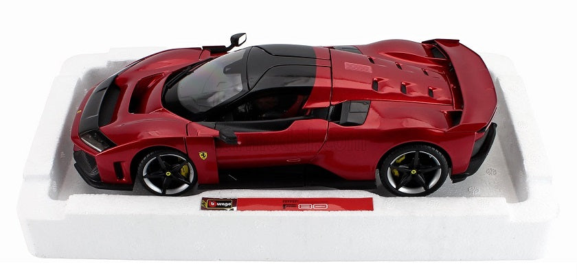 Ferrari F80 2024 cu jante negru/argintiu - 1/18 Bburago Signature