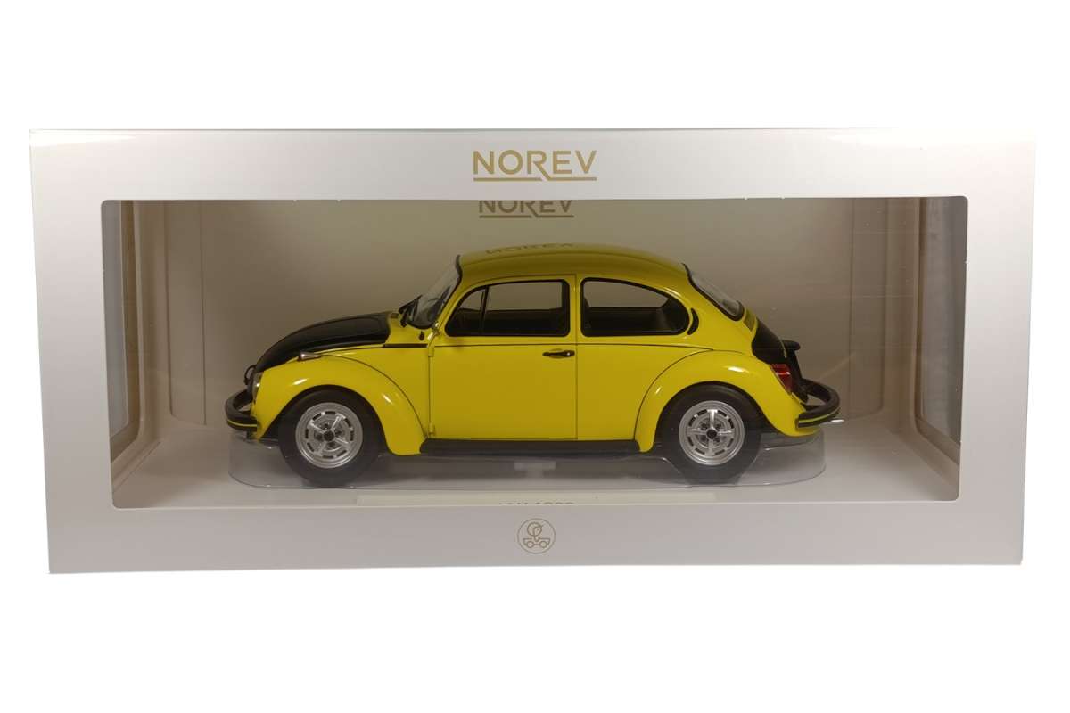 Volkswagen Beetle 1303 1973 yellow-black racer - 1/18 Norev