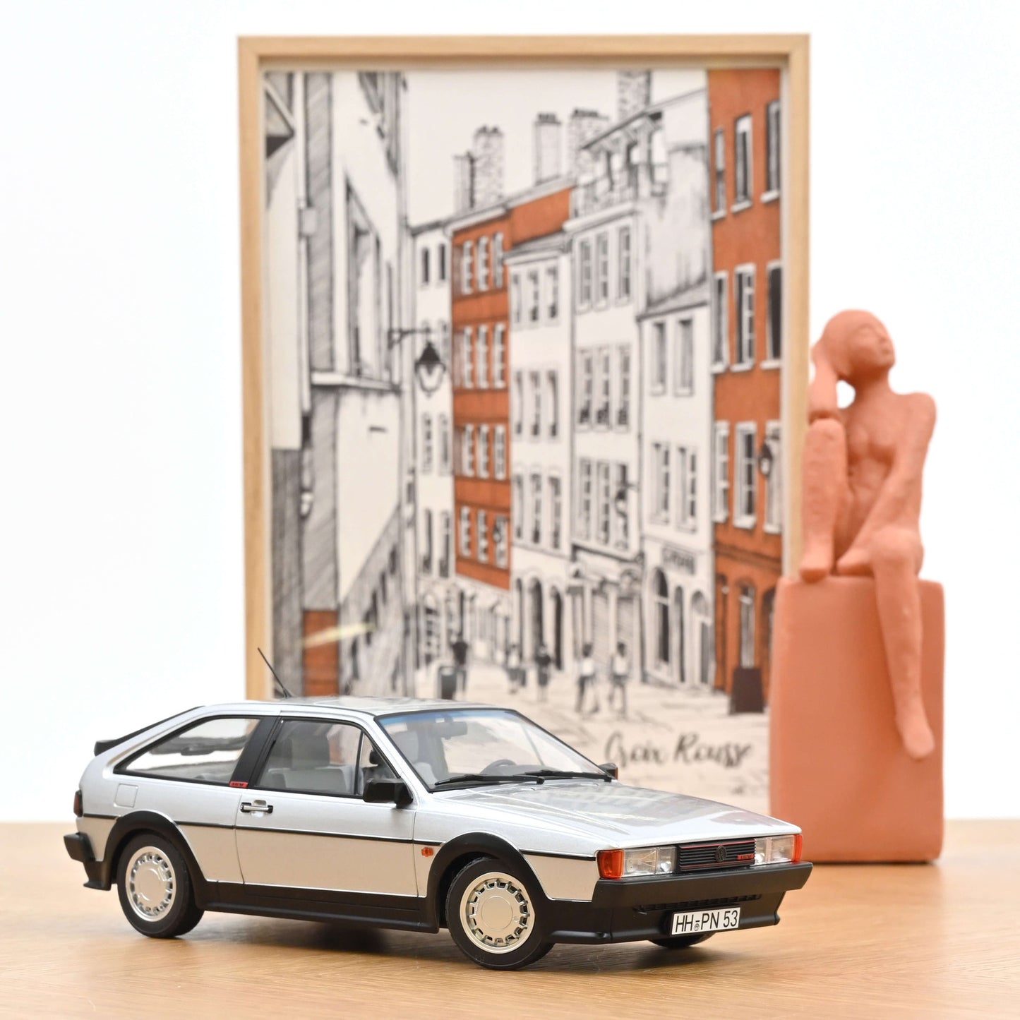 VW Scirocco GTX 16v 1988 flash silver - 1/18 Norev