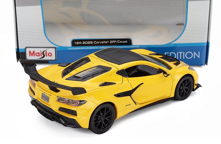 Corvette ZR1 Coupe 2025 galben/negru - 1/24 Maisto