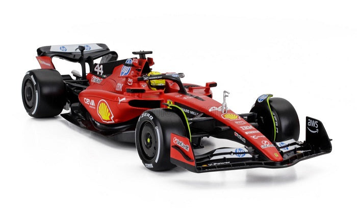 Formula 1 Ferrari SF-23 Pre-Season Testing 2025 Lewis Hamilton #44 cu vitrina plexiglass - 1/18 Bburago