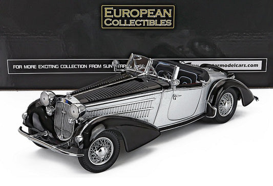 Horch 855 Roadster 1939 negru/argintiu - 1/18 Sun Star