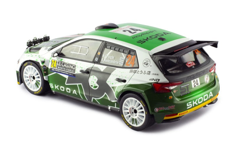 Skoda Fabia Rally2 #24 Rallye Monte-Carlo 2023 - 1/18 Ixo Models