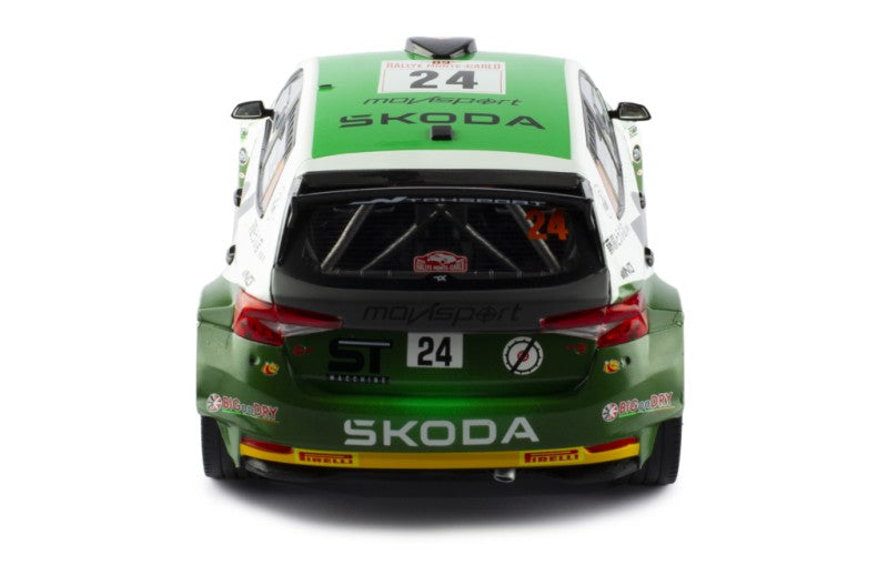 Skoda Fabia Rally2 #24 Rallye Monte-Carlo 2023 - 1/18 Ixo Models