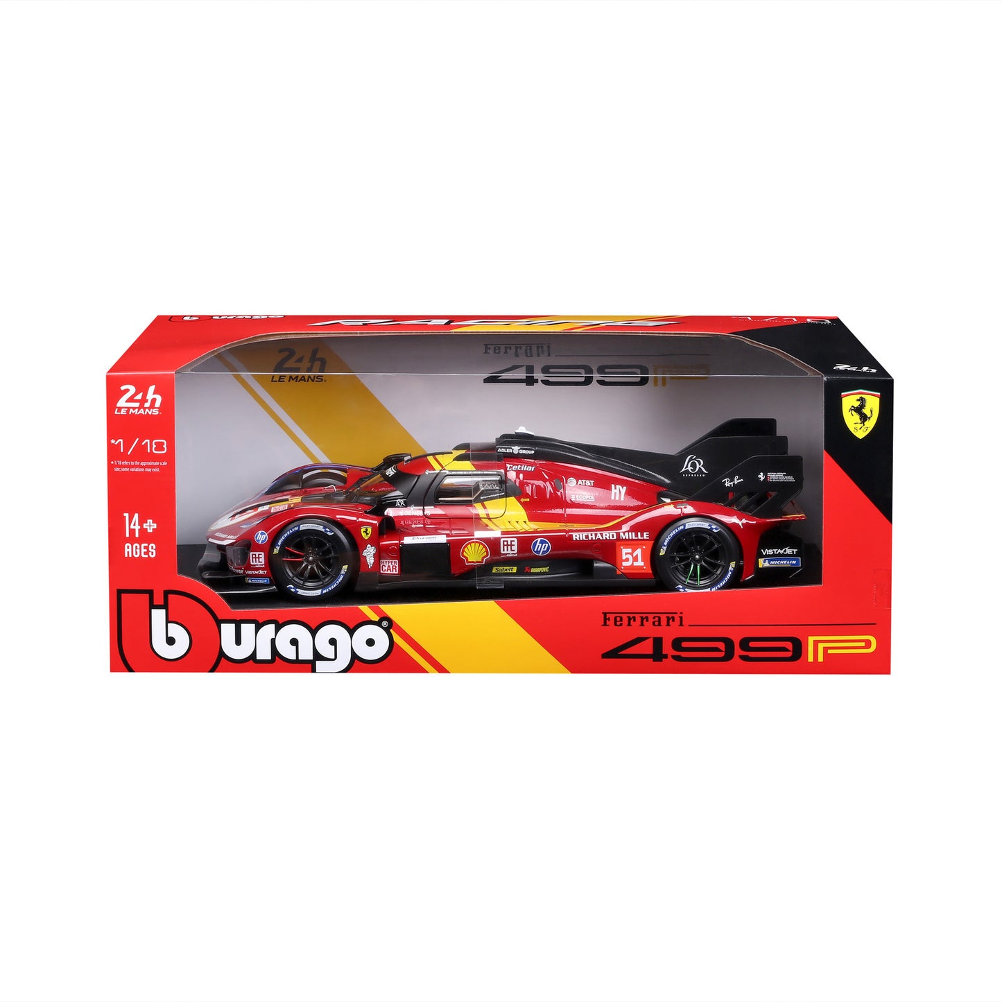 Ferrari 499P LMH #51 LeMans 24h 2025 - 1/18 Bburago