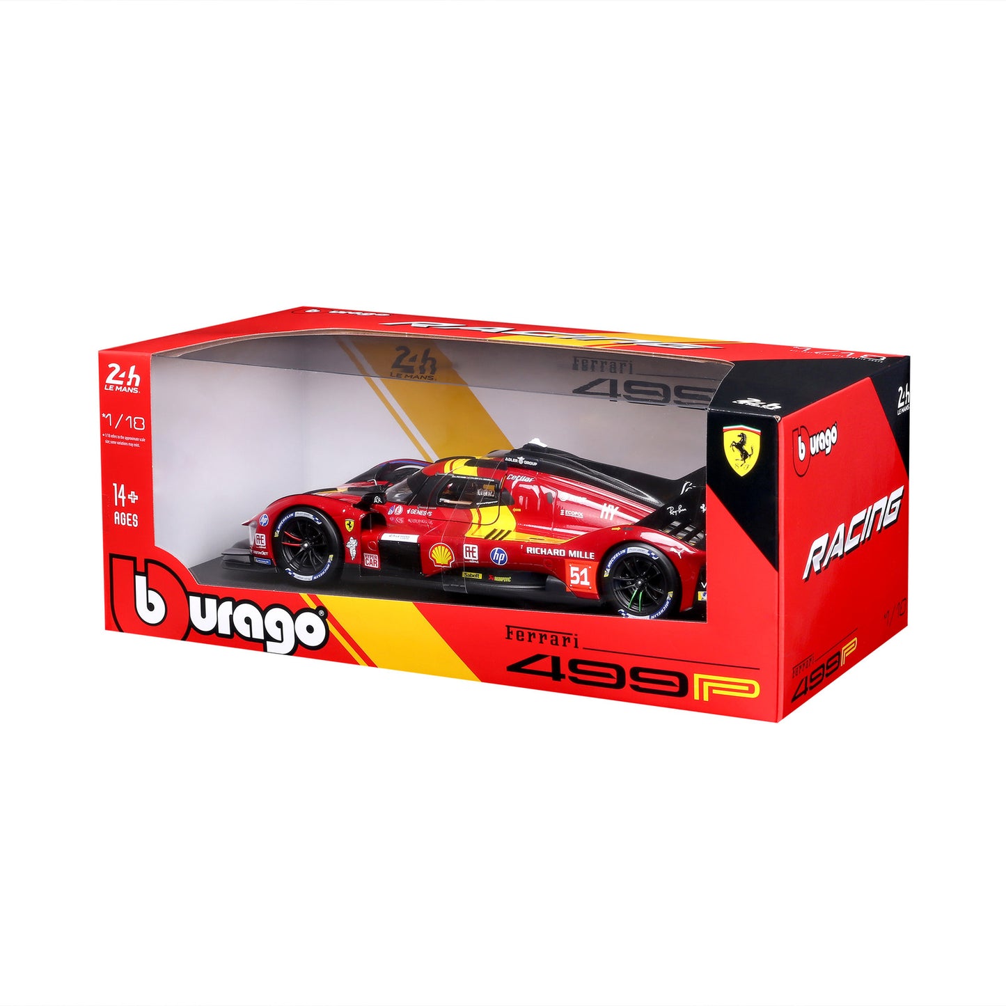 Ferrari 499P LMH #51 LeMans 24h 2025 - 1/18 Bburago
