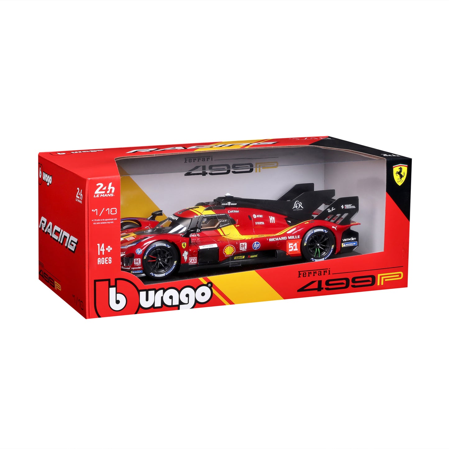 Ferrari 499P LMH #51 LeMans 24h 2025 - 1/18 Bburago