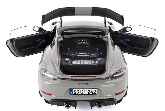 Porsche Cayman GT4 RS 2023 weissach pack chalk - 1/18 Norev