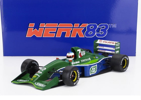 Formula 1 Jordan J191 #32 M.Schumacher Belgium GP 1991 in cutie - 1/18 Werk83