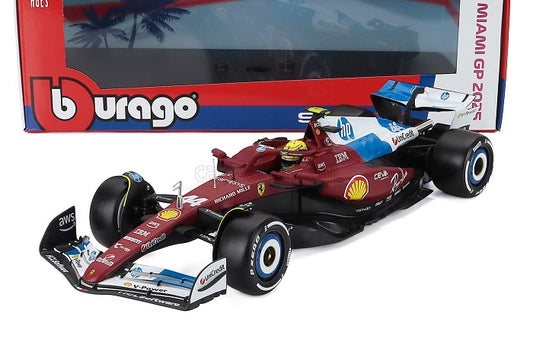 Formula 1 Ferrari SF-25 Miami GP 2025 #44 Lewis Hamilton - 1/18 Bburago