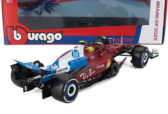 Formula 1 Ferrari SF-25 Miami GP 2025 #44 Lewis Hamilton - 1/18 Bburago
