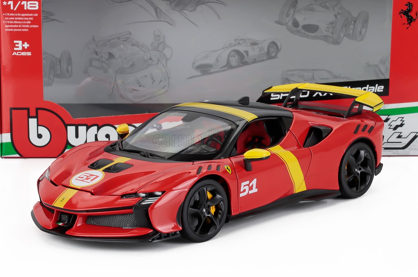 Ferrari SF90 XX Stradale #51 - 1/18 Bburago