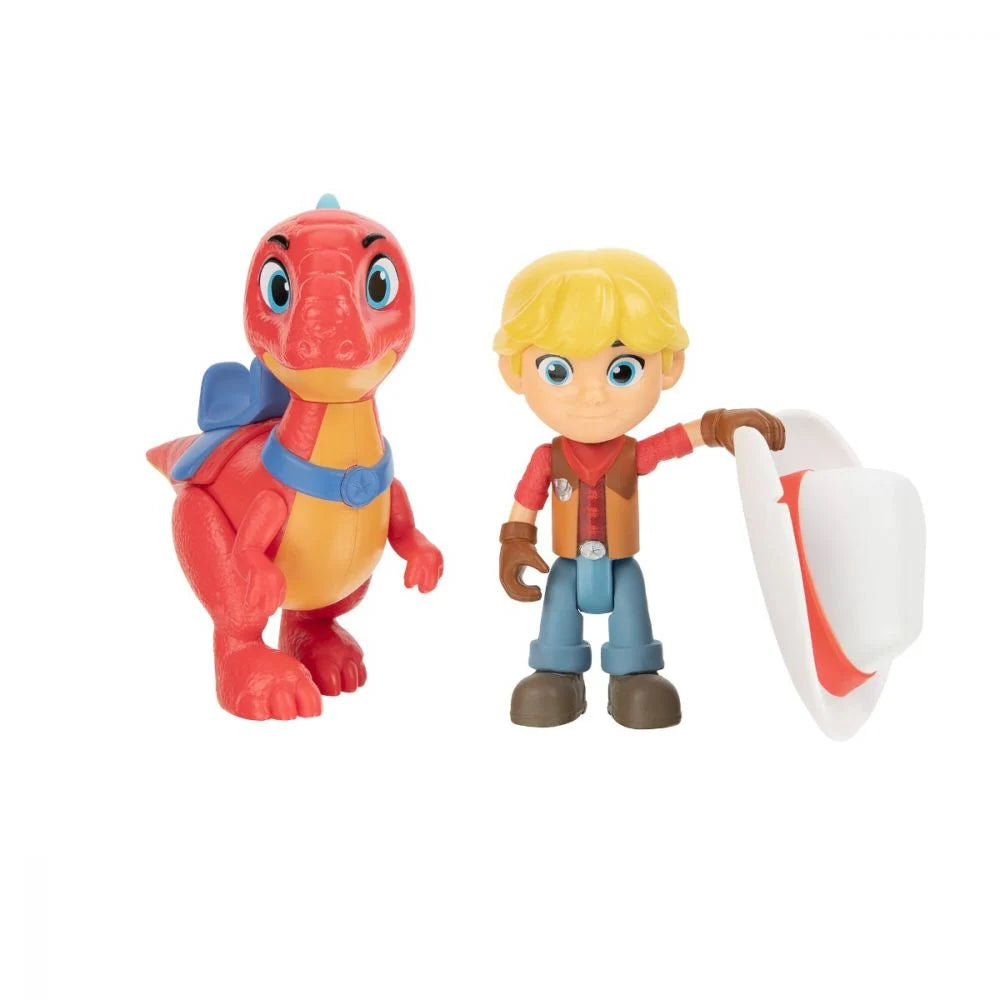 Figurina cu dinozaur Dino Ranch - Jon si Blitz