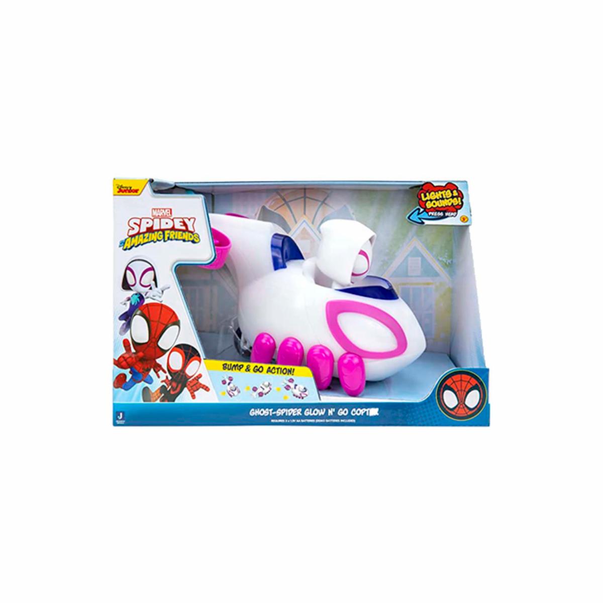 Masinuta Spidey Amazing Friends Light Show - Ghost Spider