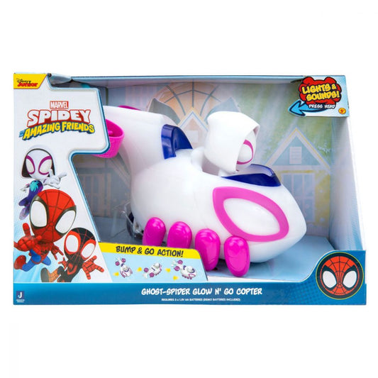 Masinuta Spidey Amazing Friends Light Show - Ghost Spider