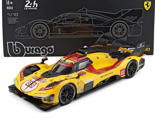 Ferrari 499P #83 Kubica-Hanson-Ye #83 Winner Le Mans 2025 cu vitrina plexiglass - 1/18 Bburago Signature