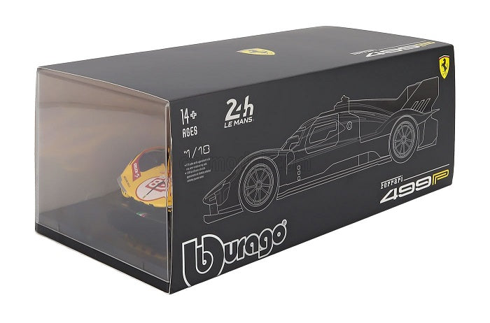 Ferrari 499P #83 Kubica-Hanson-Ye #83 Winner Le Mans 2025 cu vitrina plexiglass - 1/18 Bburago Signature