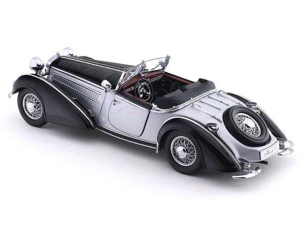 Horch 855 Roadster 1939 negru/argintiu - 1/18 Sun Star
