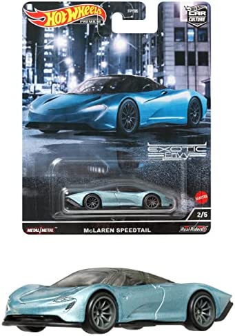 Mclaren Speedtail bleu - 1/64 Hot Wheels Premium