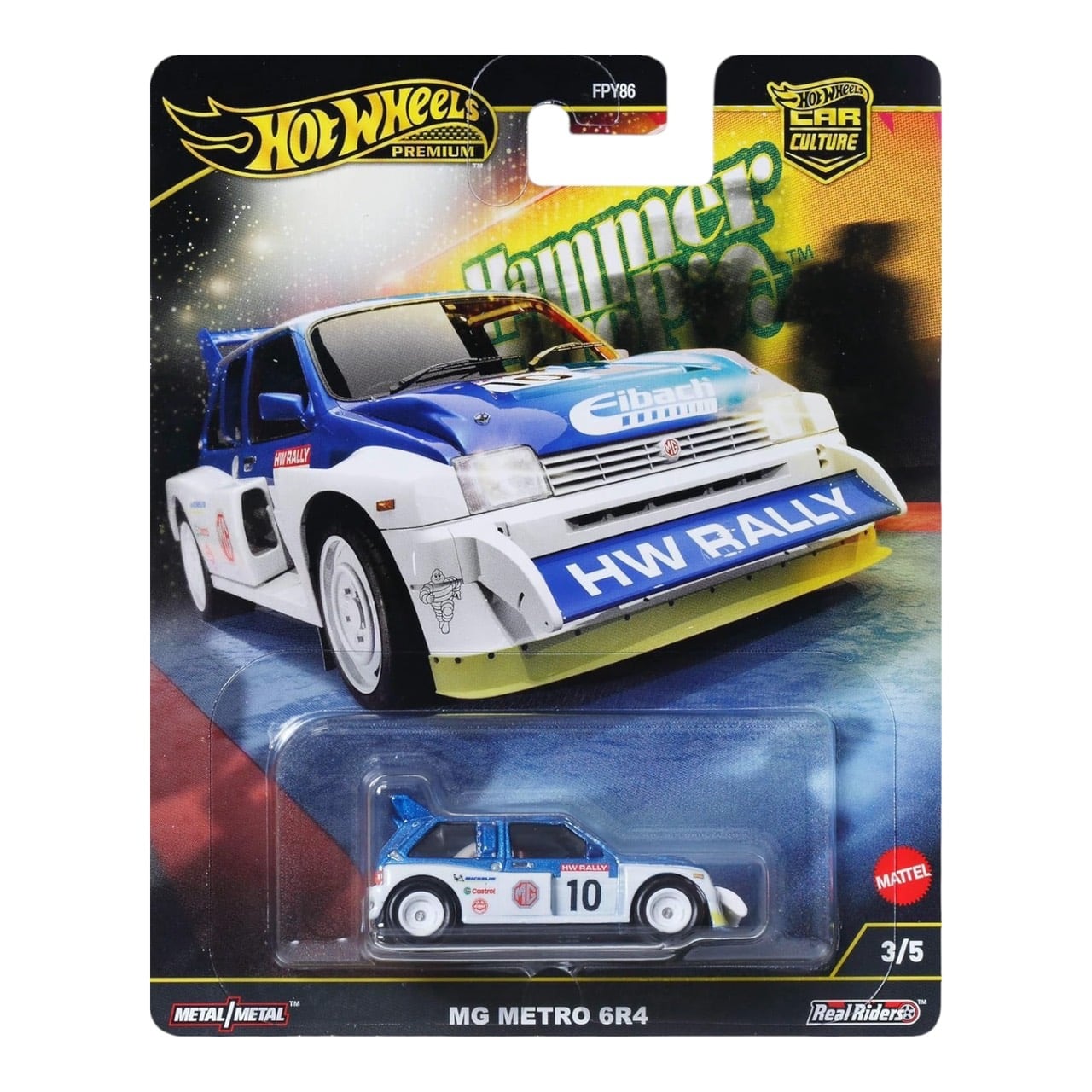 Masinuta metalica MG Metro 6R4 - 1/64 HW Premium