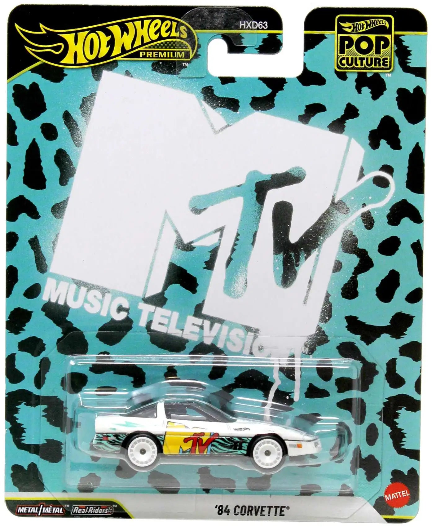 Masinuta Corvette 1984 mtv - 1/64 Hot Wheels Premium