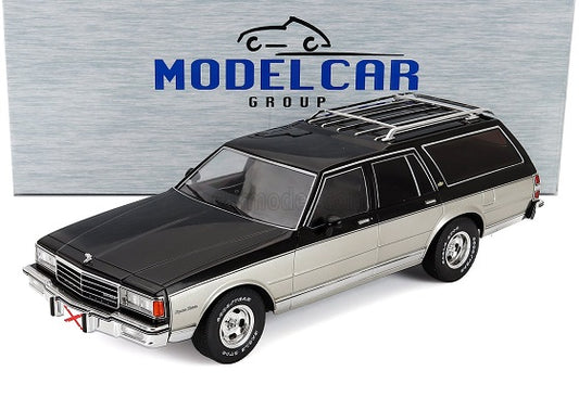 Chevrolet Caprice Estate Wagon 1985 negru/argintiu - 1/18 Model Car Group