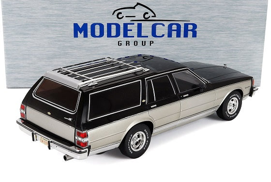 Chevrolet Caprice Estate Wagon 1985 negru/argintiu - 1/18 Model Car Group