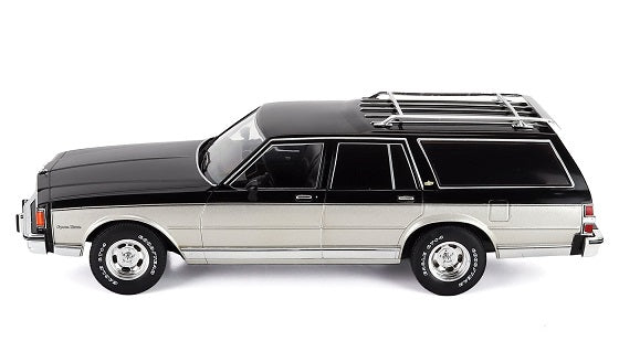 Chevrolet Caprice Estate Wagon 1985 negru/argintiu - 1/18 Model Car Group