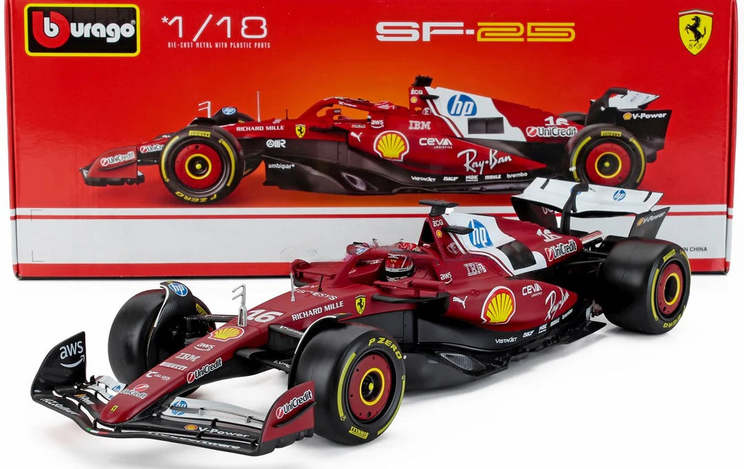 Formula 1 Ferrari SF-25 Charles Leclerc #16 2025 - 1/18 Bburago