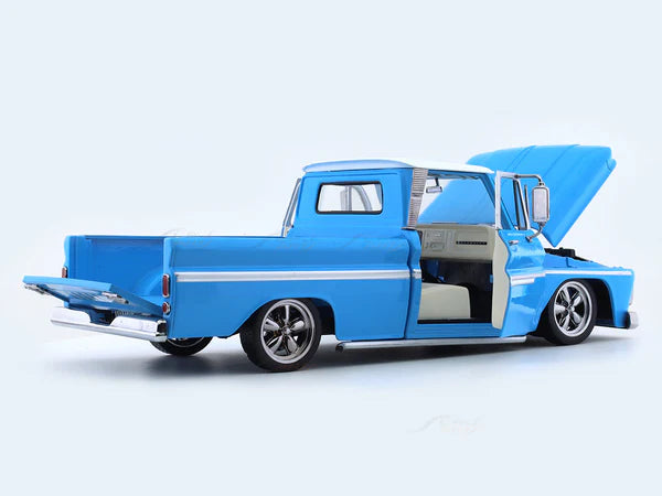 Chevrolet C-10 Styleside Pickup Lowrider blue 1965 - 1/18 Sun Star