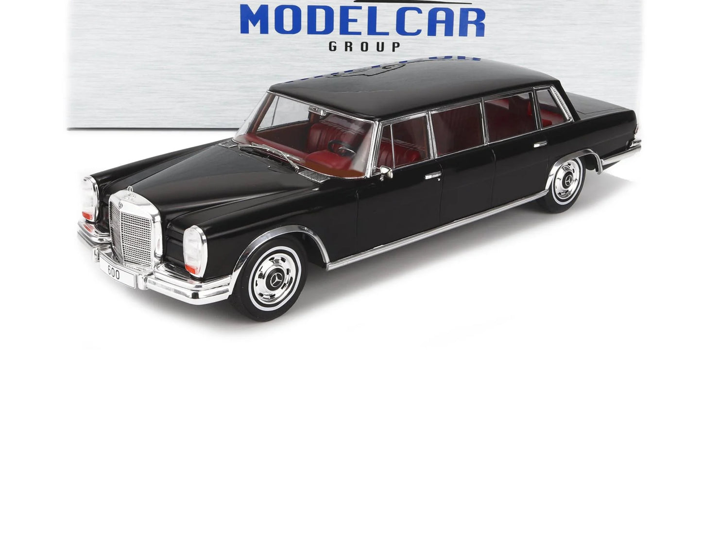 Mercedes-Benz 600 Pullman LWB W100 Year 1969 negru - 1/18 Model Car Group