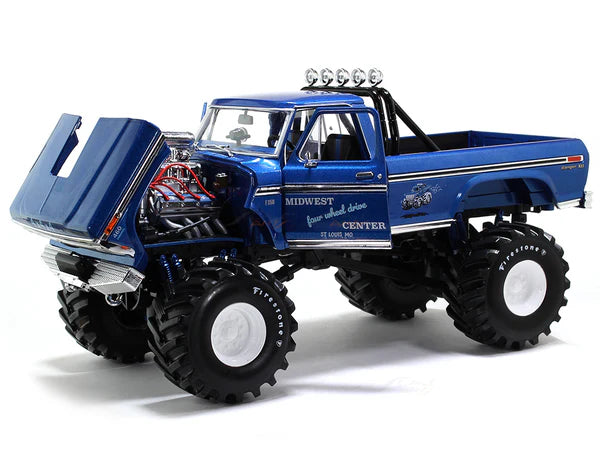 Ford F-250 Monster Truck 1974 Midwest four wheel drive - 1/18 Greenlight
