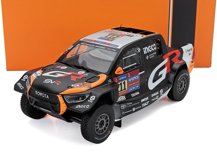 Toyota GR DKR Hilux Evo #211 L.Henk - C.Brett 2nd Rally Dakar 2025 - 1/18 Ixo Modelcars