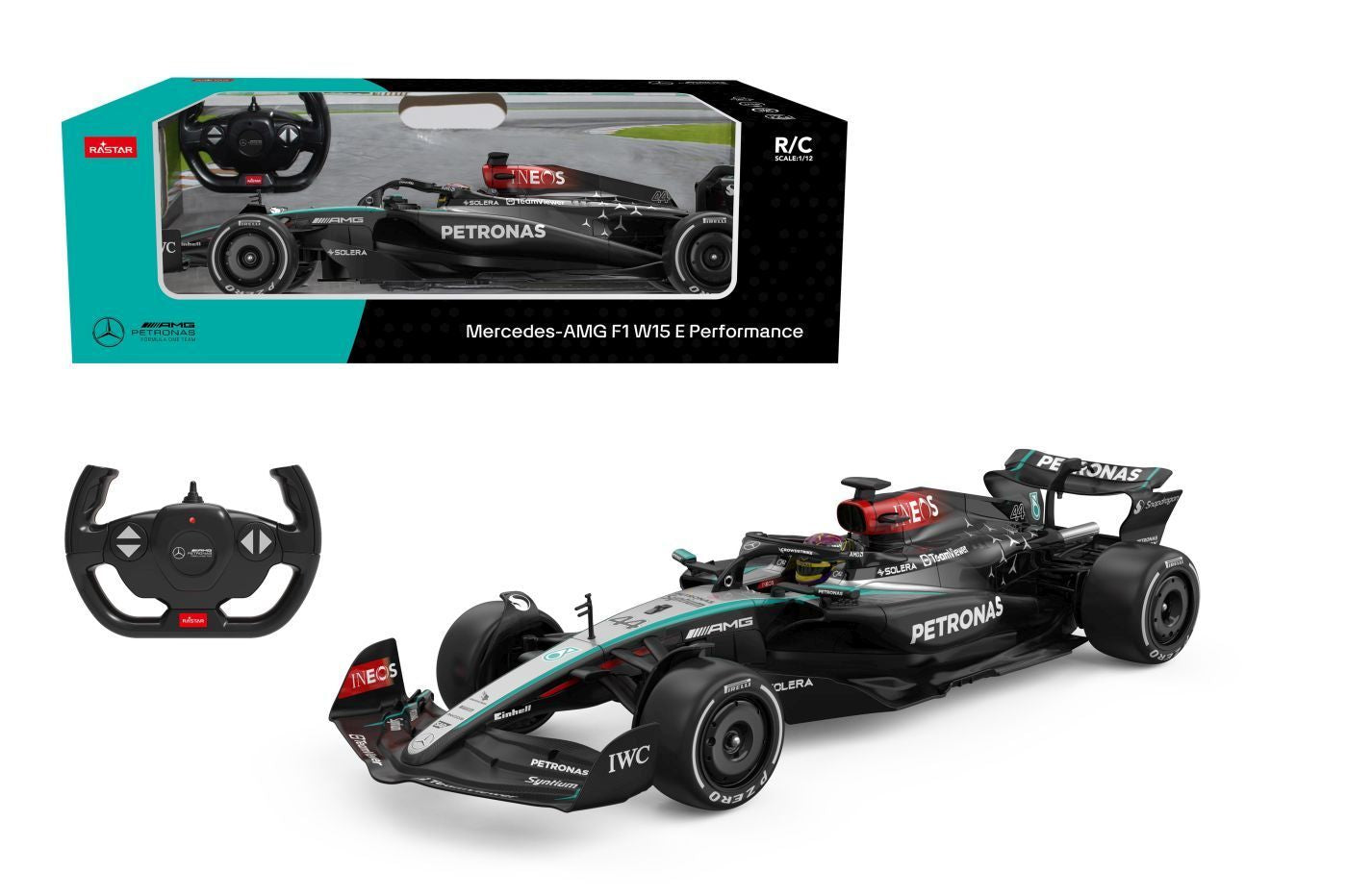 Masinuta Formula 1 Mercedes-AMG F1 W15 E Performance cu telecomanda - 1/12 Rastar