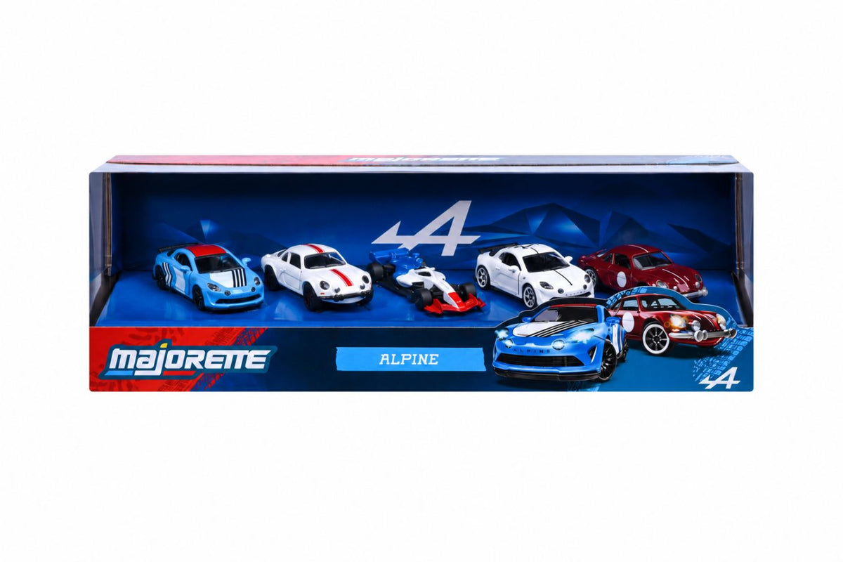 Set 5 masinute metalice Alpine - 1/64 Majorette