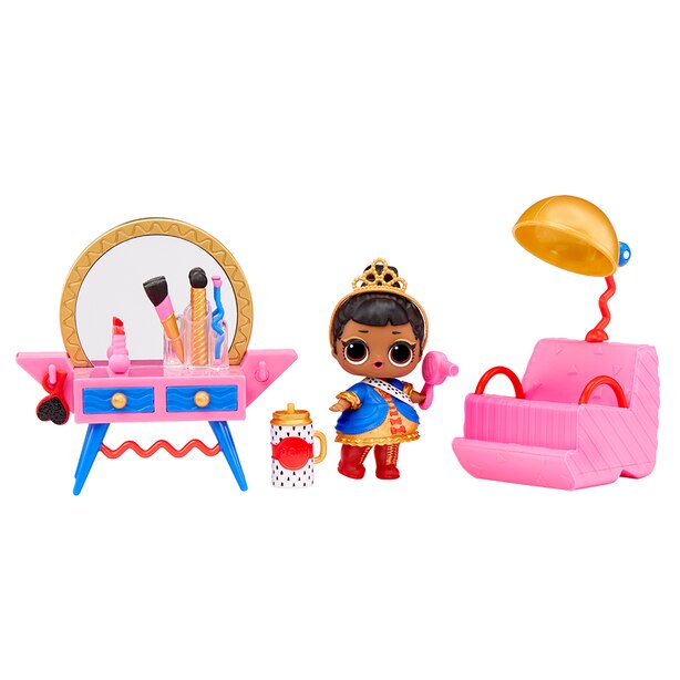 Set papusa LOL Surprise Beauty Booth - Her Majesty cu 8 surprize