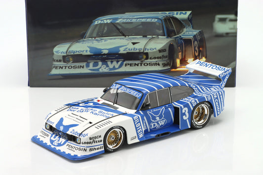 Macheta Ford Capri Turbo Gruppe 5 alb/albastru #3 - 1/18 Werk83