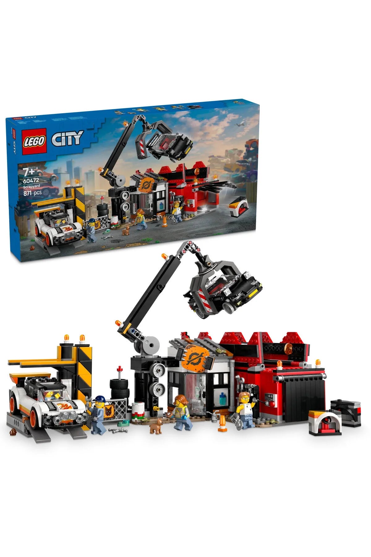 LEGO City 60472 - Cimitir de masini vechi (871 piese)