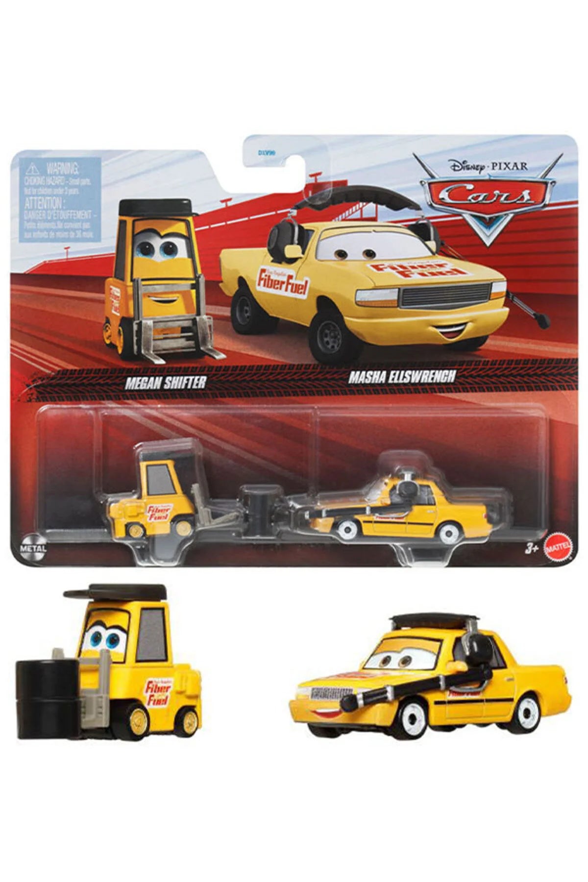 Set 2 masinute metalice Cars Megan Shifter si Masha Ellswrench - 1/55 Cars