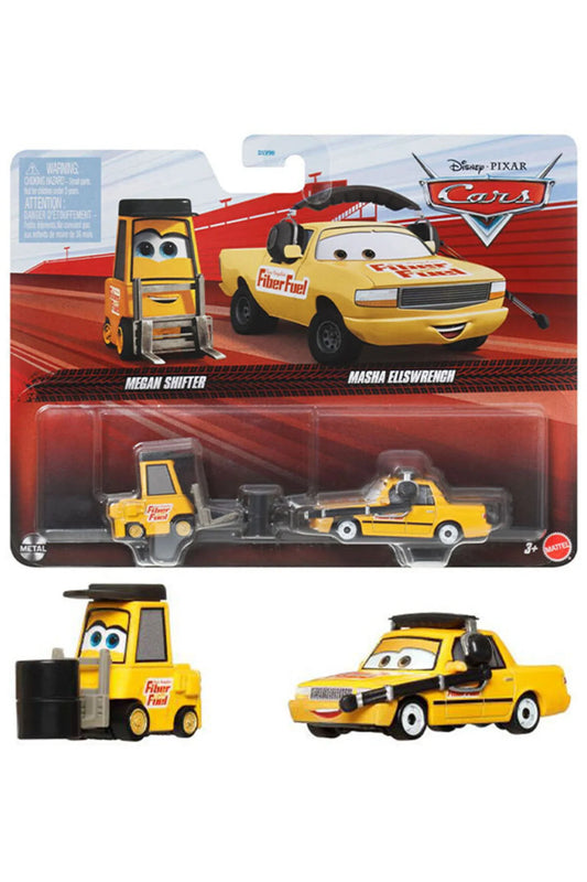 Set 2 masinute metalice Cars Megan Shifter si Masha Ellswrench - 1/55 Cars