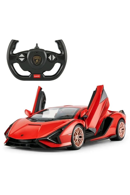 Lamborghini Sian rosu cu telecomanda - 1/14 Rastar