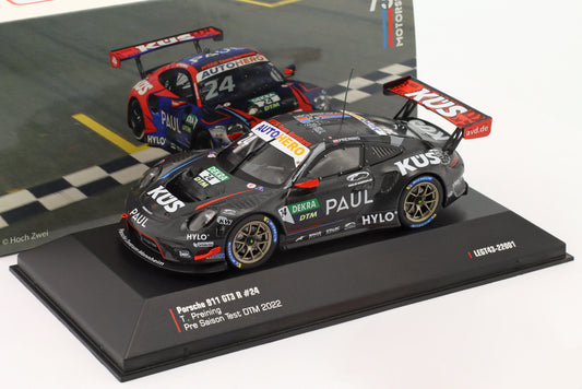 Porsche 911 GT3 R #24 T.Preining Pre Saison Test DTM 2022 cu vitrina - 1/43 Ixo Models