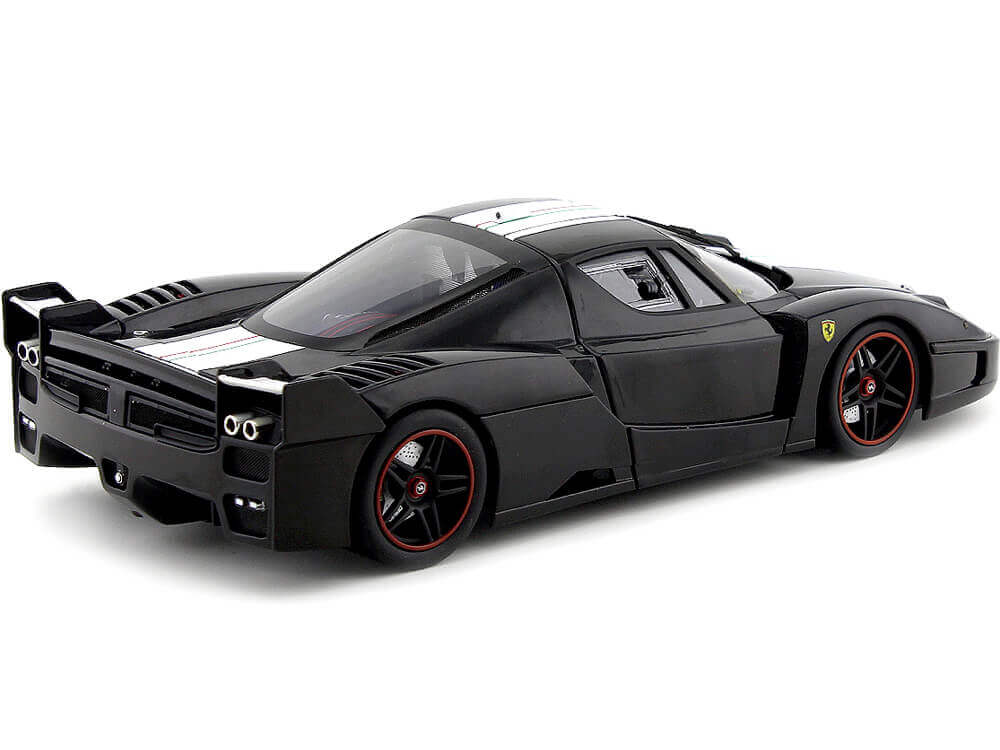 Ferrari Fxx negru #28  cu vitrina plexiglass - 1/43 Hot Wheels Elite