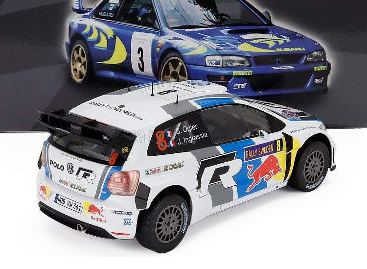 Volkswagen Polo WRC #8 Rally Sweden S.Ogier si J.Ingrassia - 1/18 Edicola