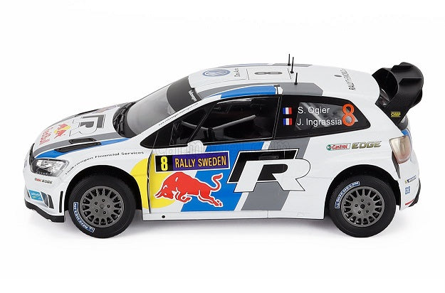 Volkswagen Polo WRC #8 Rally Sweden S.Ogier si J.Ingrassia - 1/18 Edicola