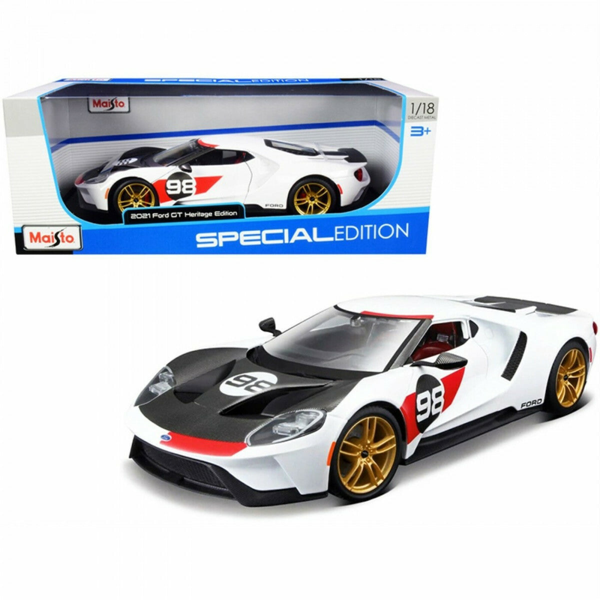 Ford GT 2021 Heritage Edition - 1/18 Maisto