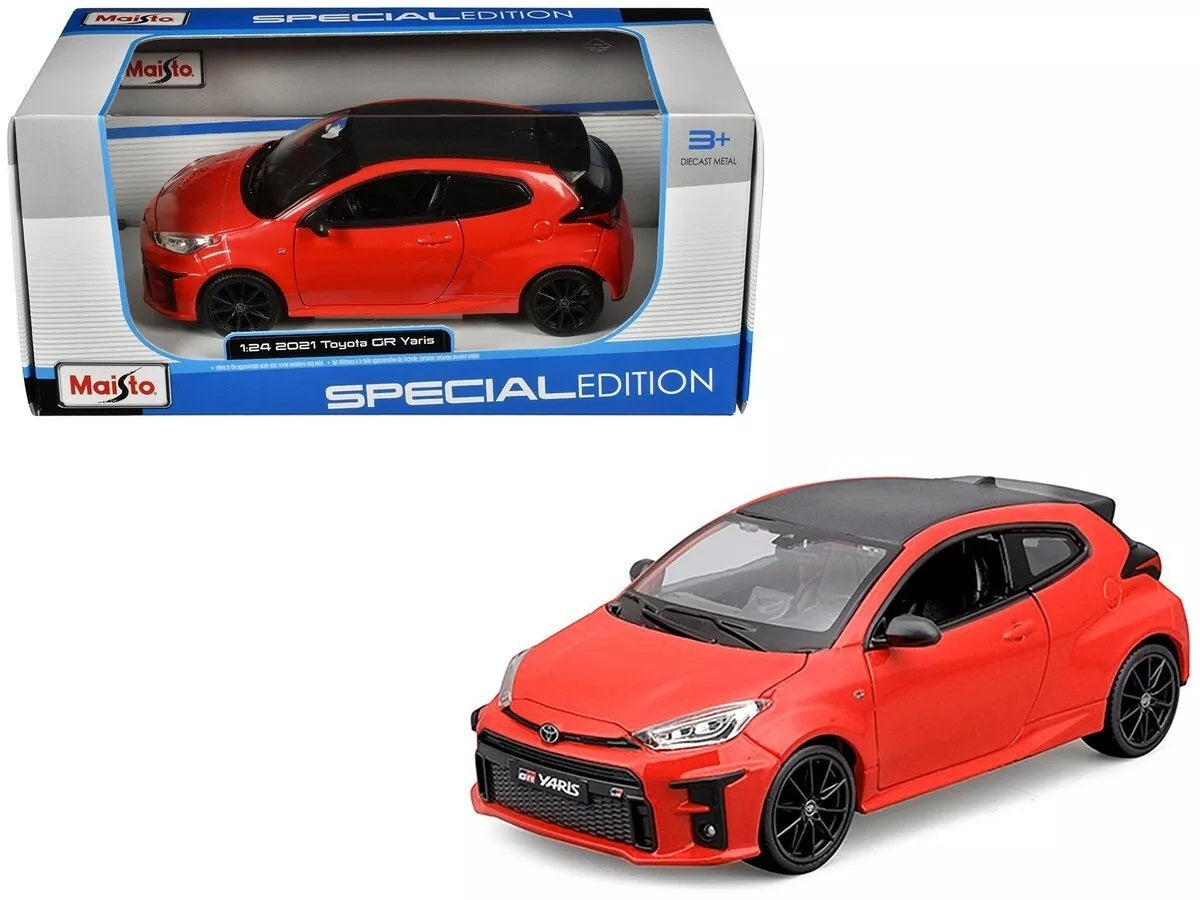 Toyota GR Yaris rosie 2021 - 1/24 Maisto
