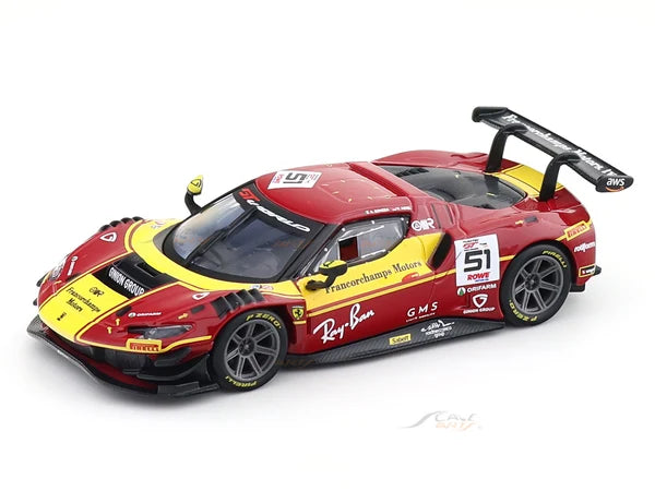 Ferrari 296 GT3 #51 cu vitrina plexiglass - 1/43 Bburago