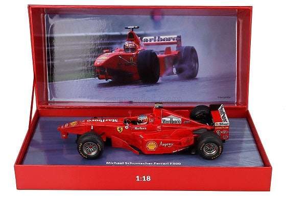 Formula 1 Ferrari Michael Schumacher Ferrari F300 3 Wheeler #3 Belgium GP F1 1998 - 1/18 WERK83 Moments