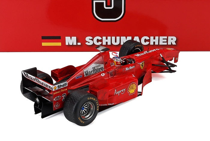 Formula 1 Ferrari Michael Schumacher Ferrari F300 3 Wheeler #3 Belgium GP F1 1998 - 1/18 WERK83 Moments